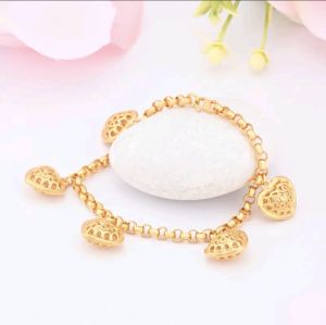 RANTAI TANGAN Kendi Love Saduran Emas 24K Zhulian