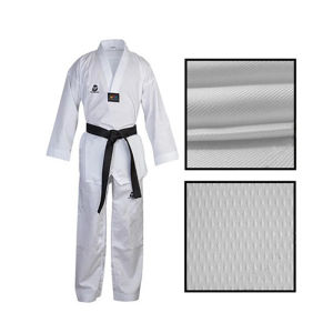 Traditional WTF Approve White Taekwondo Uniform Martial Arts Kimono WTF Taekwondo Suit Dobok Clothes Fitness Training Kids