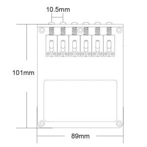 Hanson8 Double Coil Pickup Flat String Code Electric Guitar Bridge Tele Fixed Bridge Pull Chord Plate 9H4B3