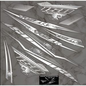 Striping Transparan Yamaha MX 150 Lis Y15ZR Racing Simple - Stiker Semifull MX KING 150 Varian Warna - SMXK-UV - GSI