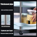 [Ready Stock + local seller]Kitchen storage rack, floor, multi-layer supplies, vegetable basket, household toys, fruit storage rack, snack storage rack. 