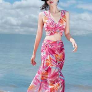 [Tình yêu mùa hè] áo tắm đi biển bên bờ biển nữ chia bikini ba mảnh phù hợp với người ảnh hưởng kỳ nghỉ Áo Tắm