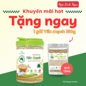 Combo 5 hũ Yến mạch nguyên chất ăn liền Xuân An hũ 400g ( tặng 5 gói yến mạch 150g )