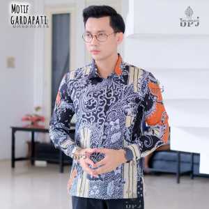 BATIK PUTRA JAWA Motif GARDAPATI Kemeja Batik Pria Slimfit Premium Bahan Katun Lapis Furing