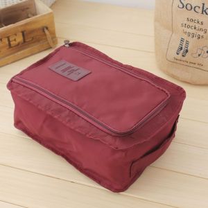 FUKUMART Tas Travel Penyimpanan Sepatu Sandal Kasut Dua Sekat Pouch Traveling Shoes Bag Organizer Tas Sepatu