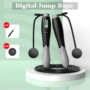 Digital Jump Rope Intelligent Counting Cordless Jump Rope Dual Mode Antislip Ropeless Fitness Digital Display Jump Rope Professional Fat Burning Fitness Weight Loss Sports 跳绳 计数跳绳
