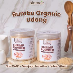 ALAMEE Ebi Bubuk Halus Udang Bumbu Dapur Organik Shrimp Powder Giling Praktis Toples 250gr