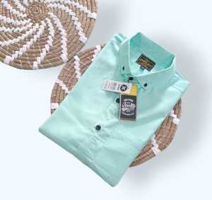 Baju Kemeja Polos Pendek Casual Pria Dewasa Warna  Sage Green Navy Mint Hijau Termurah Best Quality