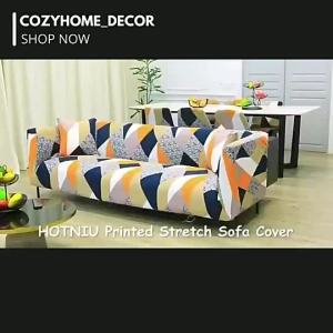 Cozyhome Sofa Cover SetStretchable 1/2/3 Seater Universal Seat Cover for Sofa Leaves Design