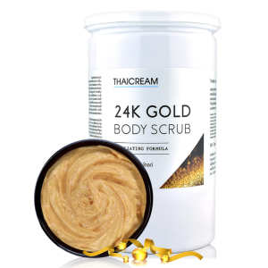 ไทยครีม สครับขัดผิว 1กิโล สครับทอง คอลลาเจน บำรุงผิว บอดี้สครับ สครับผิว ครีมขัดผิว กลิ่นหอม สปาขัดผิว spa ขัดขี้ไคล thaicream 24k gold body scrub