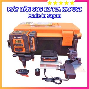 Máy cân bằng laser cân mực laze 12 tia xanh chính hãng Kapusi Nhật Bản tặng kèm 2 pin 1 chân 1m2 bao bền