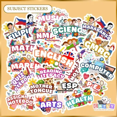 NOTEBOOK STICKER | SUBJECT STICKERS | GLOSSY STICKER