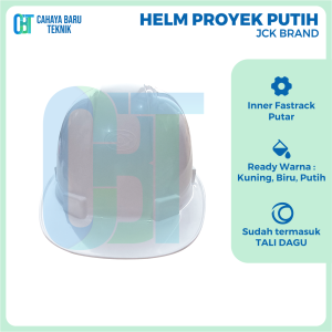 HELM PROYEK SAFETY - PUTIH LOKAL STANDART TOPI PELINDUNG KEPALA