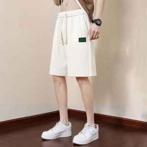 ฤดูร้อนกางเกงขาสั้นผู้ชายฤดูร้อนแฟชั่นเฮฟวี่เวทวาฟเฟิลสบายๆกางเกงกีฬากางเกงขาสั้นผู้ชาย