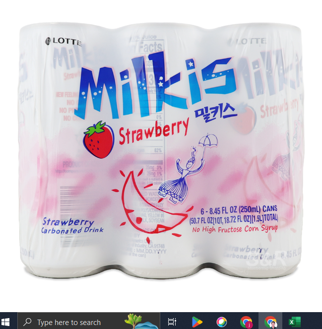 Lotte Milkis Strawberry Carbonated Drink 6x250mL | Lazada PH