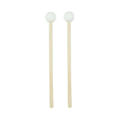 CABLEW 2Pcs/Set Silicone Drumstick Handpan Drum Mallets Percussion Wooden Handle Tongue Drum Sticks Durable Pure Grip Drum Mallet Percussion Accessories