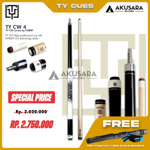 TY CW Series By Fury New Low Deflection Shaft Cue Billiard