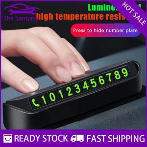Samurry ✨Hot Sale✨ Luminous Car Temporary Parking Card Phone Number Plate Car Moving Telephone Number Car Park Stop Card Automobile Accessories