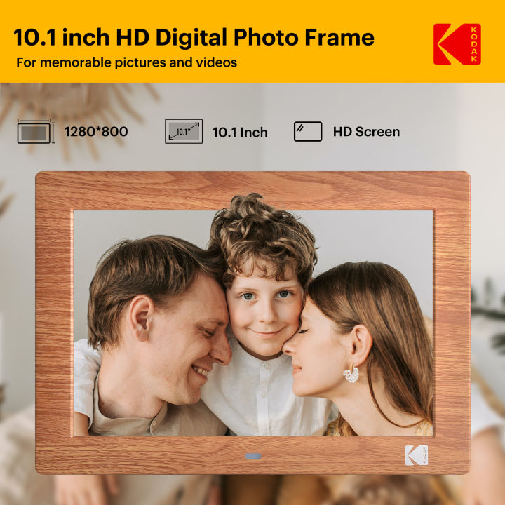 Kodak 10.1 Inch Electronic Picture Frame with Remote Control,1280*800