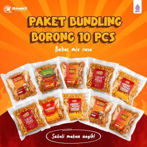 PAKET JAJANAN 10 PCS CIKUR CIRENG PANGSIT KRIPCA BASRENG MIX RASA