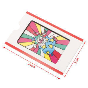 QUANSEN Medium Changing Clown Color Card Magic Tricks Toys for Children Stage Magic Prop