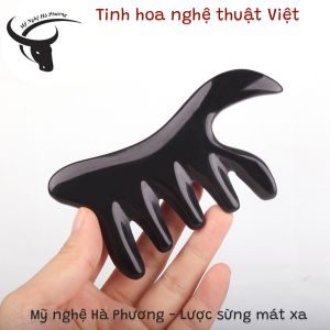 Lược đa năng thần thánh làm đẹp/ massage bằng sừng  (size 12*6cm)