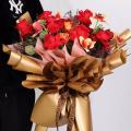 Kertas Buket Bunga Kado Warna Metalik Metal Colored Film Flower Wrapping Paper Ecer Perlembar KB6103. 
