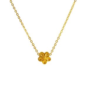 LOVE FAMILY สร้อยคอสีทอง เรียบง่ายรูปแบบใหม่ พร้อมจี้ดอกไม้ ออกแบบมาอย่างหรูหรา สีทนทาน ไม่ลอก ไม่หลุด สินค้ามีคุณภาพ ตรงปกไม่จกตา