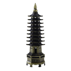 [Alex Do] Hot Sale Zinc Alloy Feng Shui Education Tower Levels Wen Chang Pagoda Desktop Ornaments
