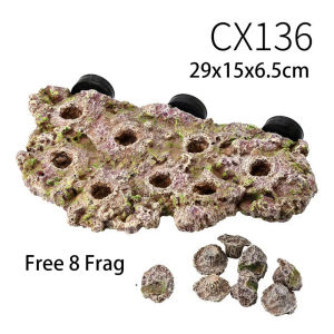 Vastocean Aquarium Magnetic Coral Frag Rock Rack Holder Turtle Pier Lanscaping Stone for Fish Tank Accessories