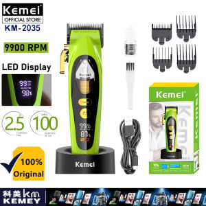 Kemei KM-2035 Hair Clipper Rechargeable Original 9900RPM Motor Rezor For Haircut Hair High Speed Trimmer For Men