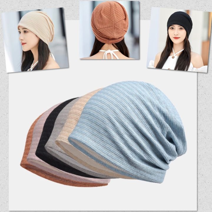 หมวก มะเร ง คล มผม ผ าโพกห ว หมวกค โม แฟช น ผ าเน อด ย ดย น ระบาย