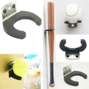 OOC Baseballs Home Baseball Bat Wall Mount Stand Hanger Holder Bat Display Hanging
