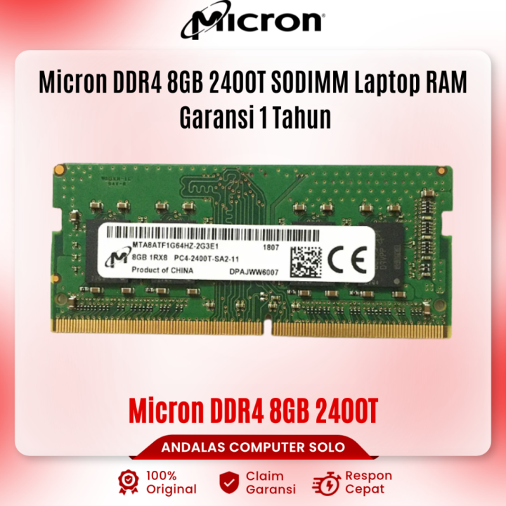 Micron DDR4 8GB 2400MHz メモリ 4枚セット 32GB DDR4 2400MHz DIMM