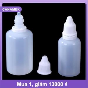 【CANAMEK】 10PCS 5 10 15 20 30 50ml Rỗng nhựa dropper chai sơn dầu vẻ đẹp có thể ép bơm lại chai mỹ phẩm lưu trữ chai