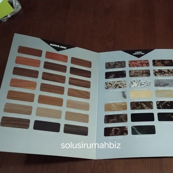 KATALOG ACP ALUMINIUM COMPOSITE PANEL 8HAL MARKS 3MM KARTU WARNA COLOR