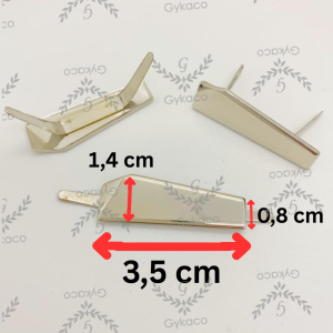 Aksesoris Tas Variasi Plat Tancap Polos - Aksesoris Tas (IMPORT)