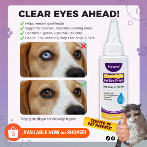 Furvana ClearSight Eye Drops for Dogs & Cats Gentle Eye Cleaner for Pets