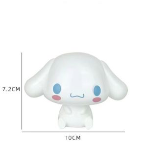Cartoon Sanrio Cinnamoroll 3D Doll Glowing Toy Kawaii Anime Creative Luminous Love Heart Couple Decorations Toys for Girl Gifts