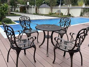 Bàn Ghế Sân Vườn-D68-GTV - Bàn Ghế Nhôm Đúc Nhập Khẩu - Bàn Ghế Ngoài Trời