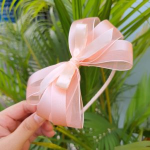 Cài tóc nơ đẹp cho bé gái Cài tóc voan nơ xinh sang chảnh cho bé