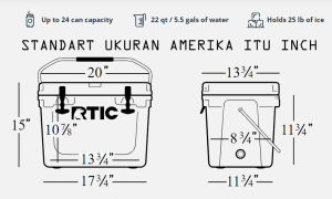 COOLER BOX IMPORT RITC 20 QT / 19 LITER KWALITAS SUPER ORIGINAL