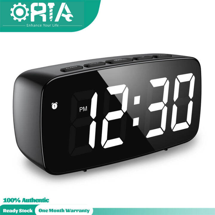 ORIA Digital Clock USB Power Table Clock Brightness Auto Changeable Led ...