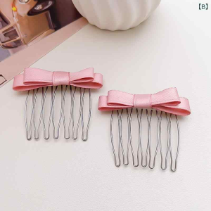 LƯỢC CÀI TÓC NƠ HÀN QUỐC 1 CẶP THANH LỊCH SATIN TRƠN | PHỤ KIỆN TÓC NỮ ĐI HỌC ĐI LÀM GIÁ TỐT