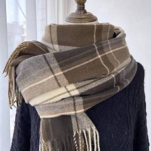 🇸🇬【Local Stocks】Scarf For Women Long Shawl Wool-like Cashmere Korean-style Thermal & Thickened Scarf Winter Neck Warmer Scarf