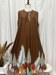 Plus Size Maxi Duster Dress for Women 3XL – Free Size Loose Fit House Dress Summer Casual Sleepwear Comfortable Lounge Wear for Ladies