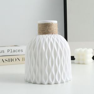 Lọ hoa Bình hoa nhựa giả gốm sứ phong cách bắc âu cắm hoa decor kiểu vintage bình hoa -LUMBL