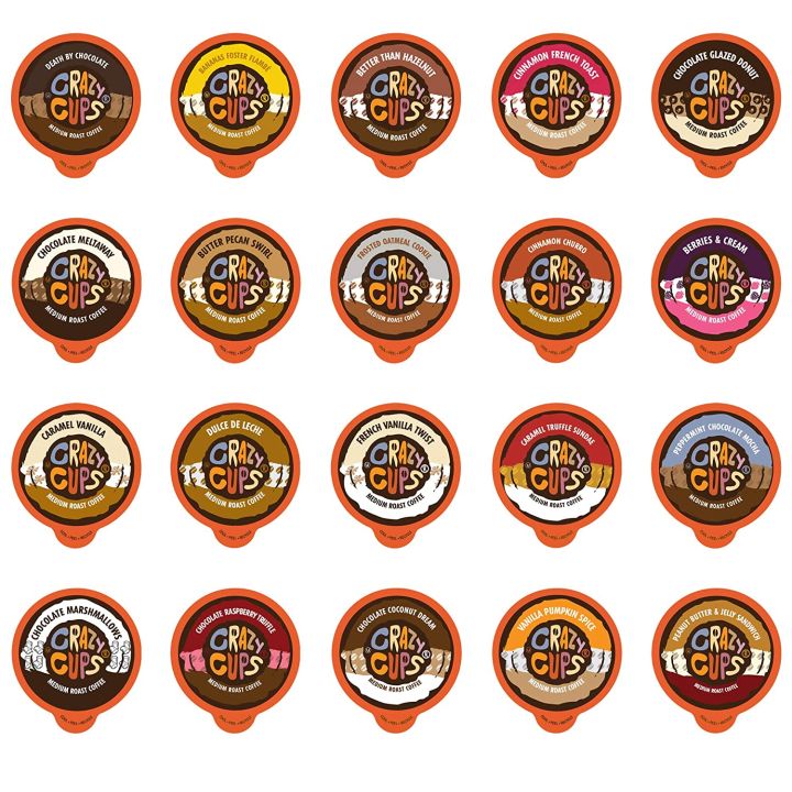 Flavored Coffee in Single Serve Coffee Pods Flavor Coffee Variety Pack for Keurig K Cups Machine from Crazy Cups 20 Count Lazada PH