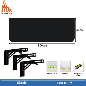 Foldable Table Computer Table Meja Laptop Folding Table With Bracket Wall Table Foldable Table Wall Mounted Floating Table Meja Lekat Meja Lipat