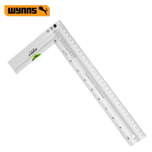 Thước Chữ L Ke Góc Vuông Thước Vuông Góc Cân Bằng 30cm W3372A Wynns Nhôm trắng không gỉ thông số rõ ràng chính xác.
